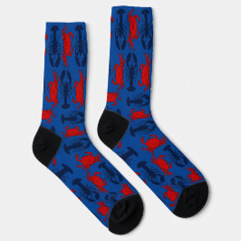 Hummer und Krabben, Gemusterte Crew Socken