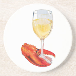 Hummer und Wein Getränkeuntersetzer