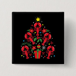 Hummer Weihnachtsschmuck Treppe Funny Xmas Geschen Button