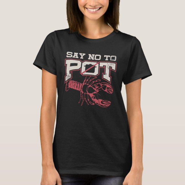 Hummer Word-Spiel sagt nein zu werfen T-Shirt (Vorderseite)