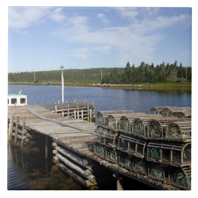 Hummerboat, Mushaboom, Nova Scotia, Kanada Fliese (Vorderseite)
