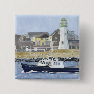 Hummerboot Scituate Harbour Button