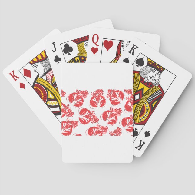 Hummerdruck Spielkarten (Rückseite)