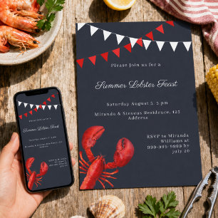 Hummerfest-Sommerparty Einladung