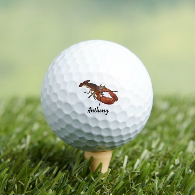 Hummerillustration Personalisiert Golfball (Insitu T-Shirt)