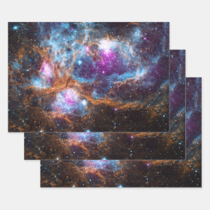 Hummernebel - Cosmic Winter Wonderland Geschenkpapier Set