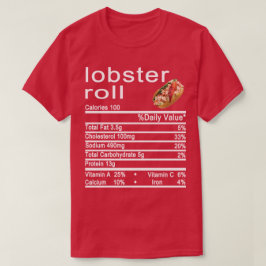 Hummerrolle Nährwertkennzeichnung Fakten T-Shirt