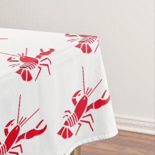 Hummerrot-Muster Moderner Sommer Tischdecke