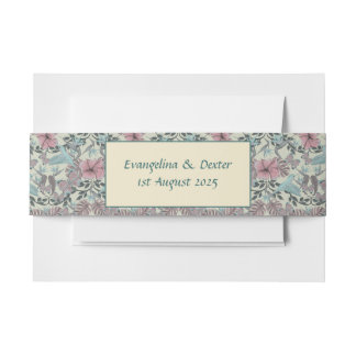 Humming bird and hibiscus pattern - belly band