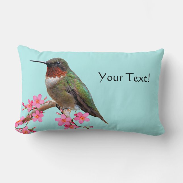 Humming Bird Lumbar und Square Throw Kissen (Vorderseite)