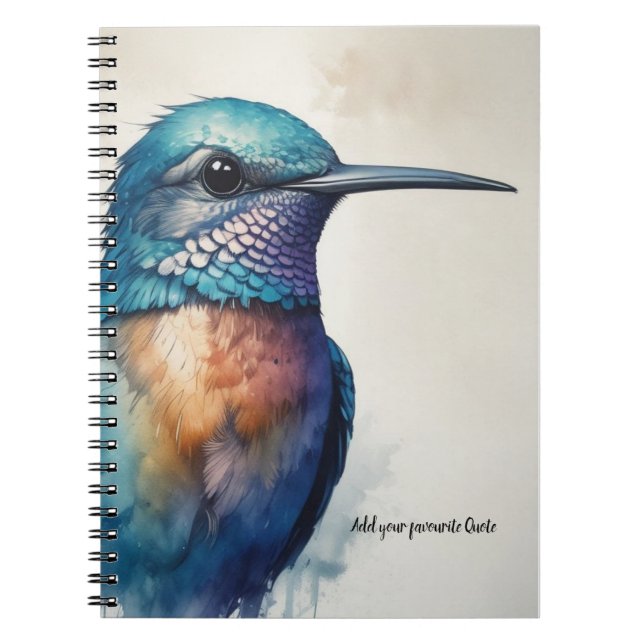 Humming Bird | Notebook-Journal Notizblock (Vorderseite)