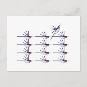 Humming Bird Postkarte