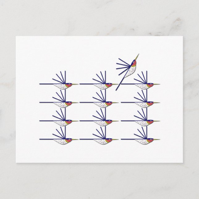 Humming Bird Postkarte (Vorderseite)