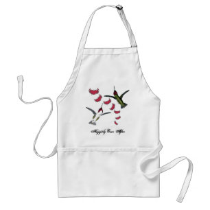 Humming Birds Grunge Herz mit Flügeln Schürze