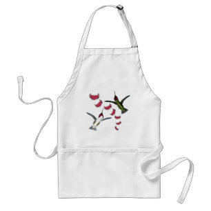 Humming Birds Grunge Herz mit Flügeln Schürze