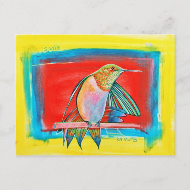 HUMMINGBIRD ©2010 SylviART™ Postkarte (Vorderseite)