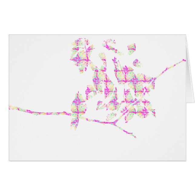 Hummingbird Abstrakt Pink (Vorderseite (Horizontal))