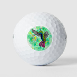 Hummingbird - Acrylmalerei Golfball