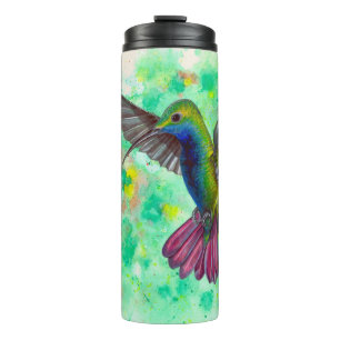 Hummingbird - Acrylmalerei Thermosbecher
