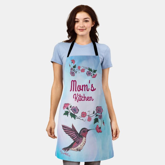 Hummingbird All-over Print-Schürze Schürze (Getragen)