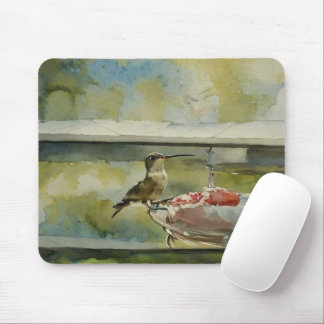 Hummingbird am Fenster Mousepad