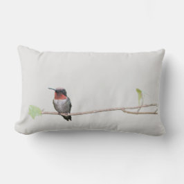 Hummingbird am Zweig Lendenkissen