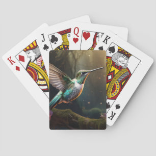Hummingbird Animal Bird Wildlife Wilderness Art Spielkarten