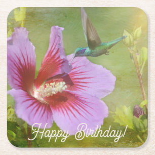 Hummingbird Ansammlung Nectar Paper Untersetzer