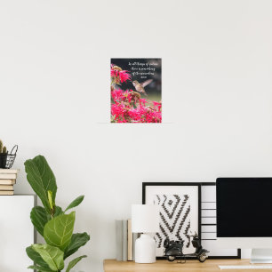 Hummingbird Aristoteles Philosophisches Zitat Poster