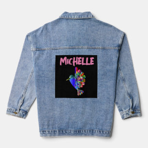 HUMMINGBIRD ART jean Denim Jacket Jeansjacke