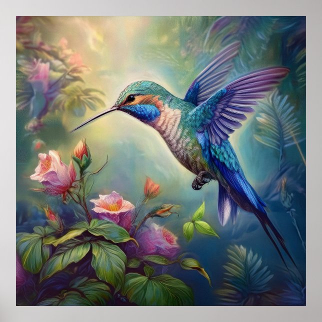 Hummingbird Art Poster (Vorne)