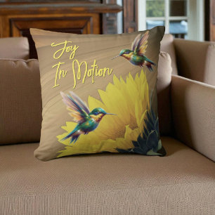 Hummingbird Art & Sunflower Fotografy Mix Kissen