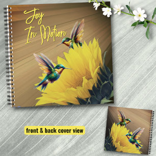 Hummingbird Art & Sunflower Fotografy Mix Notizbuch