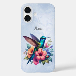 Hummingbird avec Fleurs Coque-Mate coque iphone