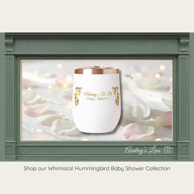 Hummingbird Baby Shower Tumbler | Nature Theme" (Von Creator hochgeladen)
