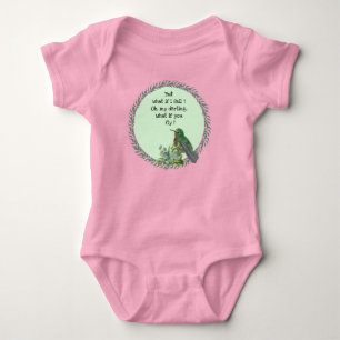 Hummingbird Bird Baby Bodysuit Strampler