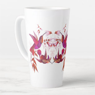 Hummingbird Birds Blume Wildlife Latte Tasse