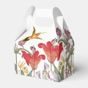 Hummingbird Birds Lily Blume Garden Gefallen Box Geschenkschachtel