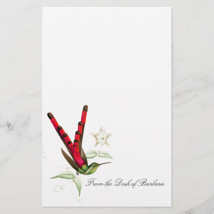 Hummingbird Birds Wildlife Animals Stationierung Briefpapier