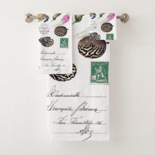 Hummingbird Birnen Schildkröten Floral Bath Handtu Badhandtuch Set