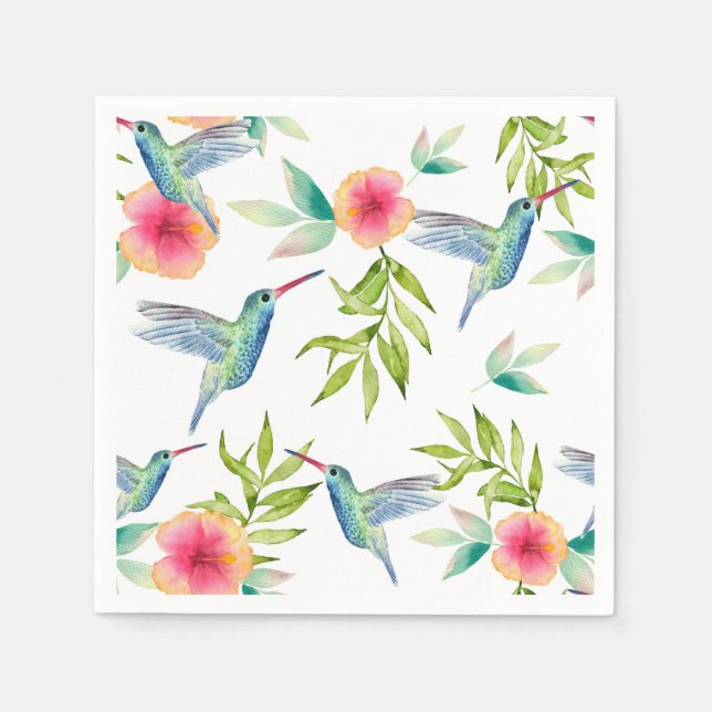 Hummingbird Birthday Party Dusche Serviette (Vorderseite)