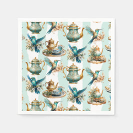 Hummingbird Birthday Tee Party Serviette