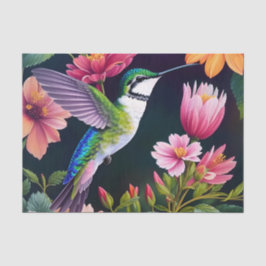 Hummingbird Blume Seidenpapier