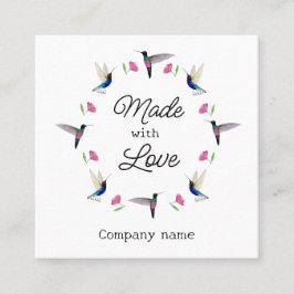 Hummingbird Business Card Quadratische Visitenkarte