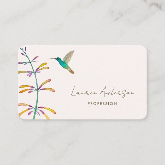 Hummingbird Business Card Visitenkarte (Vorderseite)