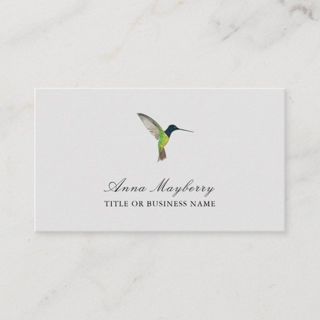 Hummingbird Business Card Visitenkarte (Vorderseite)