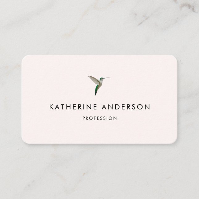 Hummingbird Business Card Visitenkarte (Vorderseite)