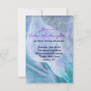 HUMMINGBIRD & CALLA LILY Bat Mitzvah Party Card Einladung