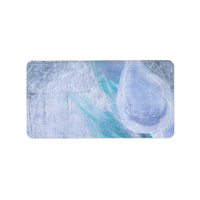 HUMMINGBIRD & CALLA LILY Print your own Label Adressaufkleber (Vorne)