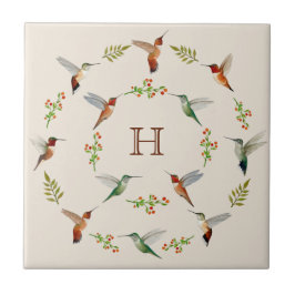 Hummingbird Ceramic Tile Fliese